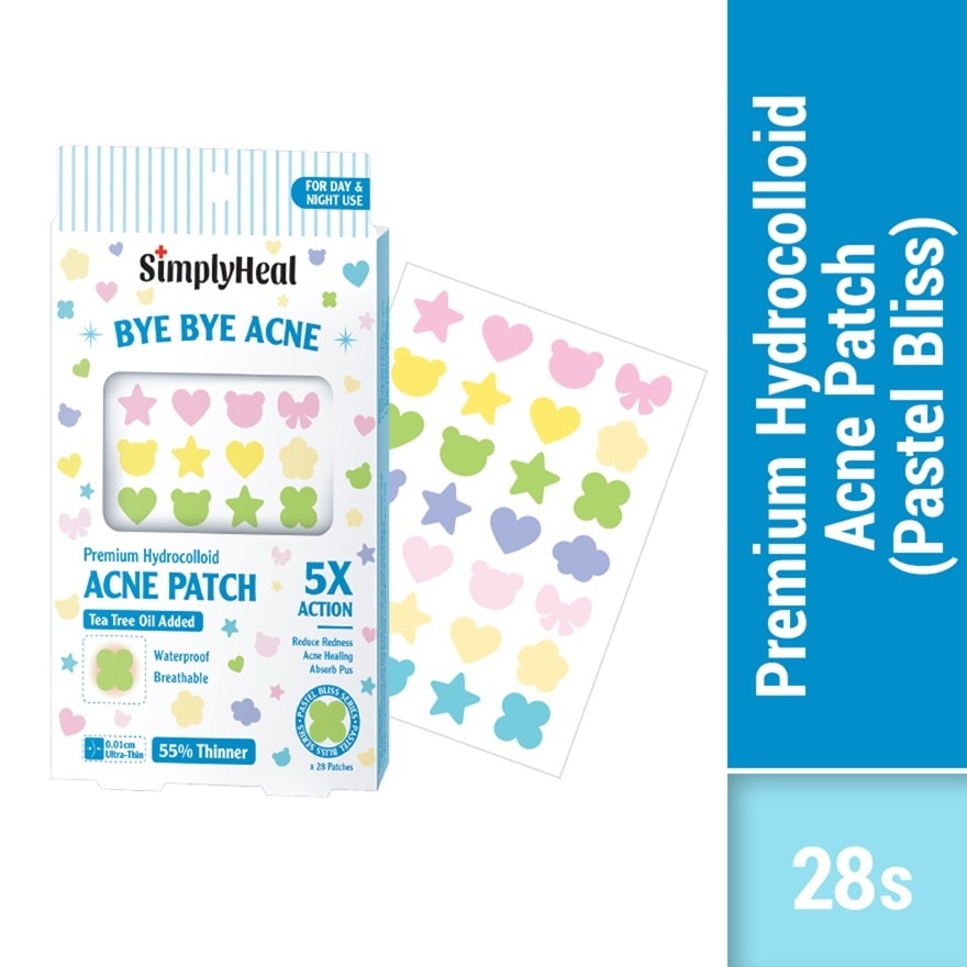 Pastel Bliss Day & Night Premium Hydrocolloid Acne Patch 28s