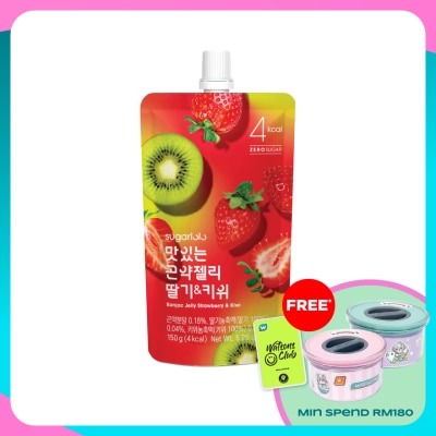 SUGARLOLO Konjac Jelly Strawberry and Kiwi 150g