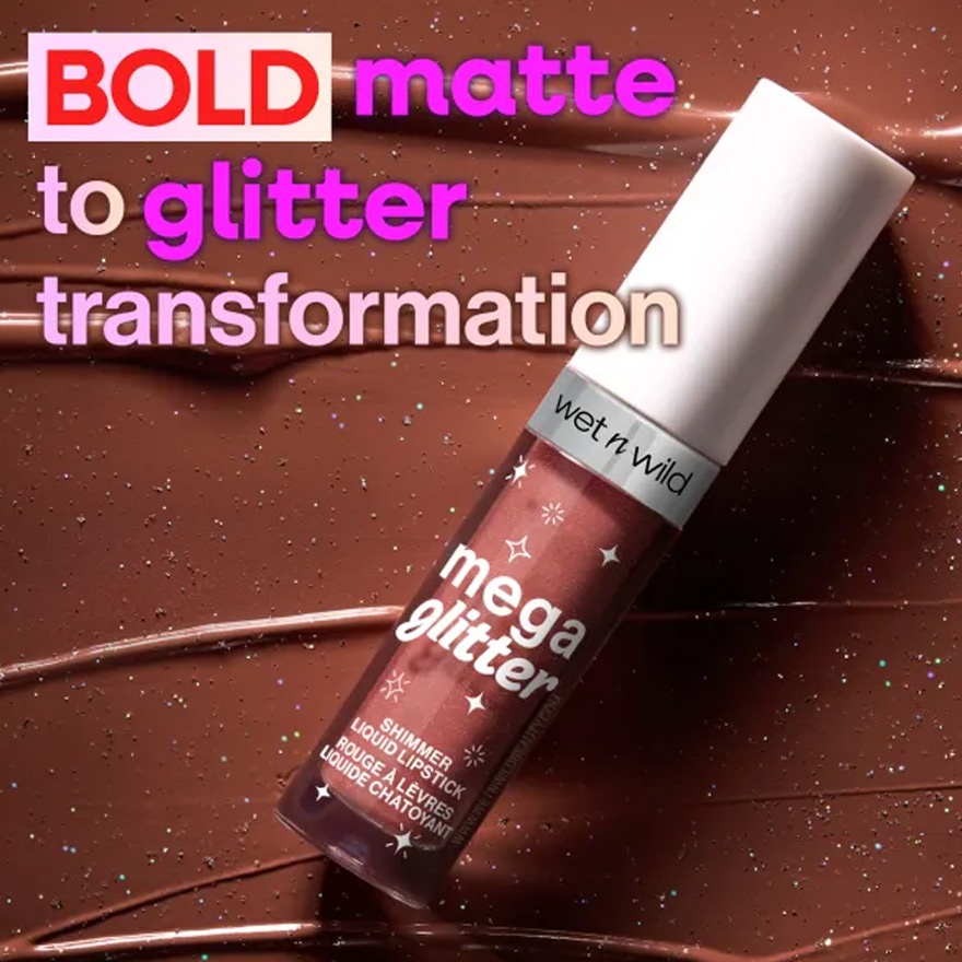 Mega Glitter Shimmer Liquid Lipstick Hear Me Out image