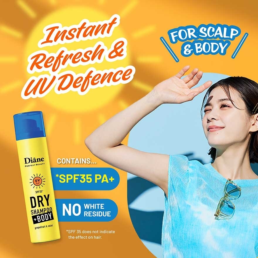 Perfect Beauty Dry Shampoo + Body Grapefruit & Mint UV 95g