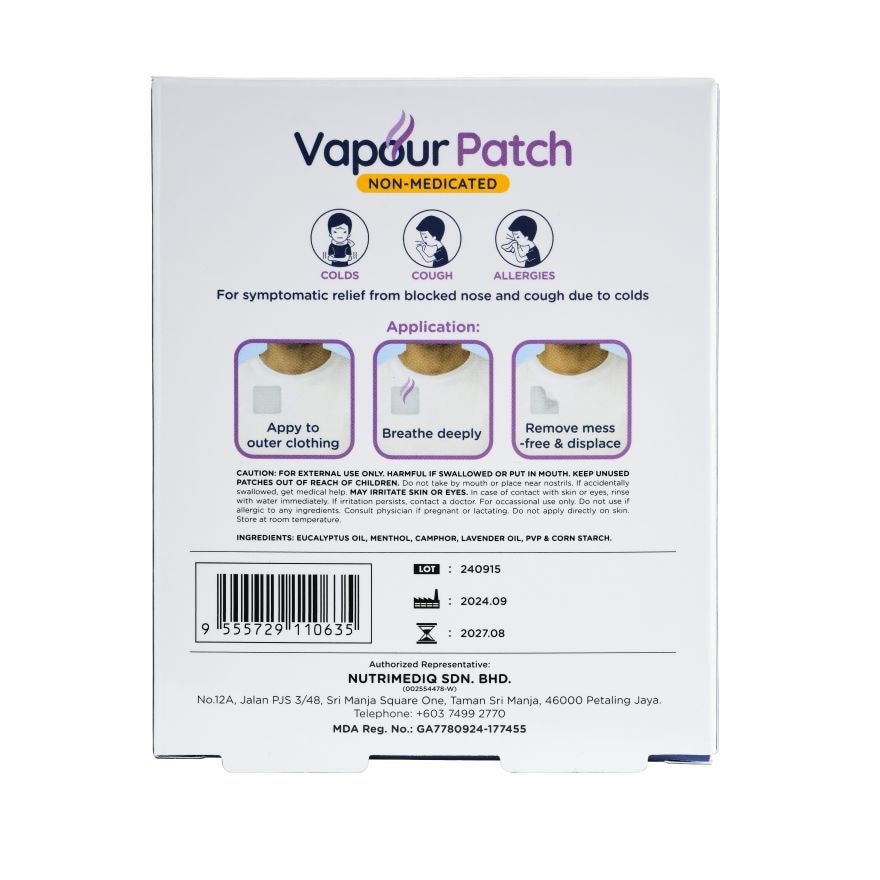Vapour Patch Adult (Lavender Aroma) 5s