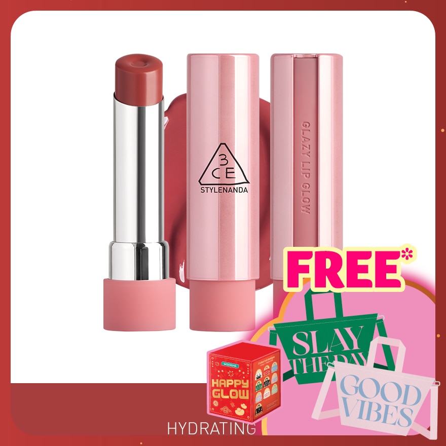 3CE Glazy Lip Glow 34 Rose