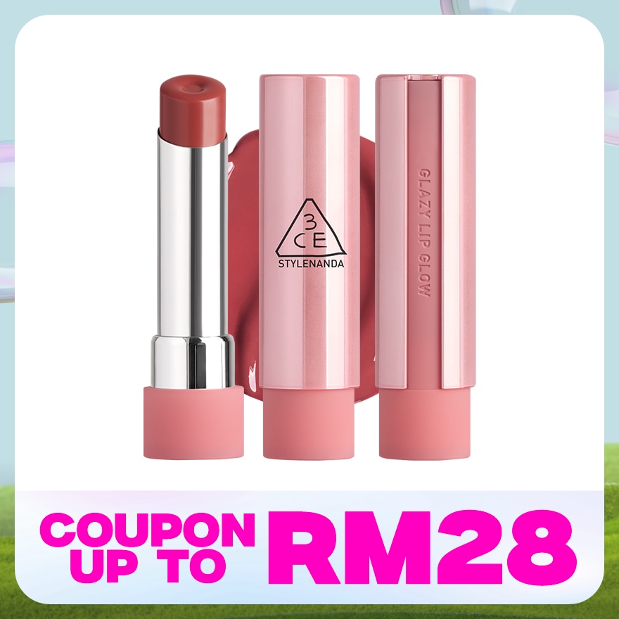 3CE Glazy Lip Glow 34 Rose