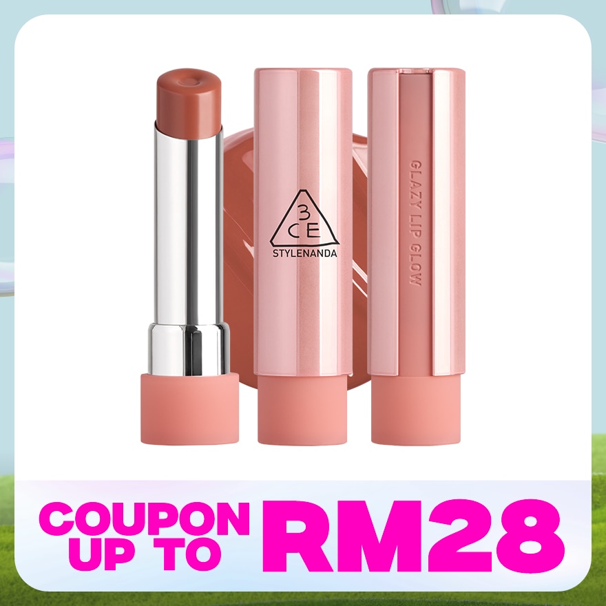 3CE Glazy Lip Glow 32 Peachy