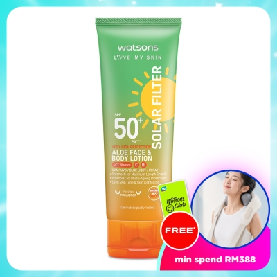 WATSONS - Solar Filter Very High Protection Aloe Face & Body Lotion SPF50+ PA++++ 100ML