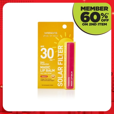 WATSONS Skin Solar Filter Daily Protection Magic Lip Balm SPF30 PA++++ 1.7g