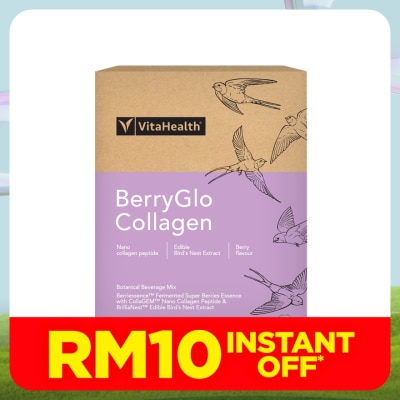 VITAHEALTH BerryGlo Collagen in Berry Flavour 14's