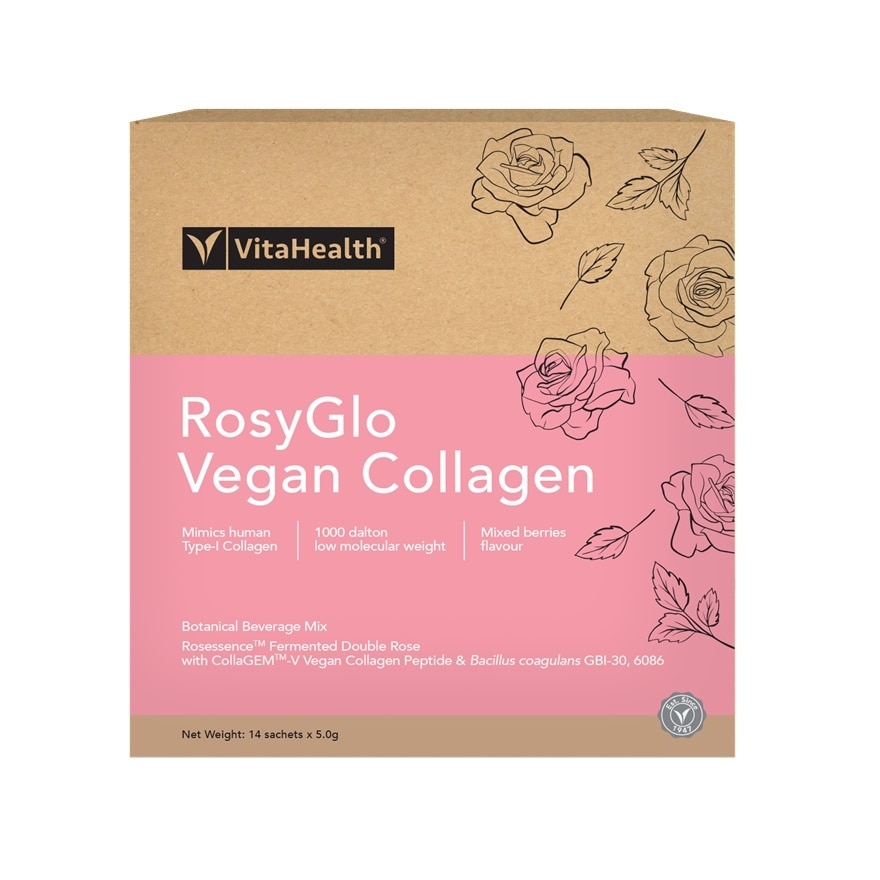 RosyGlo Vegan Collagen in Mixed Berry Flavour 14s