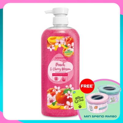 WATSONS Peach & Cherry Blossom Shower Scrub 700ml