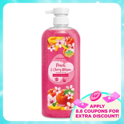 WATSONS - Peach & Cherry Blossom Shower Scrub 700ml