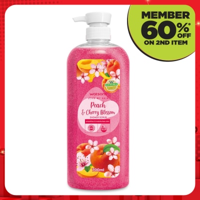 WATSONS Peach & Cherry Blossom Shower Scrub 700ml