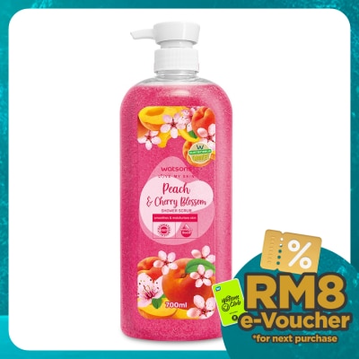 WATSONS Peach & Cherry Blossom Shower Scrub 700ml