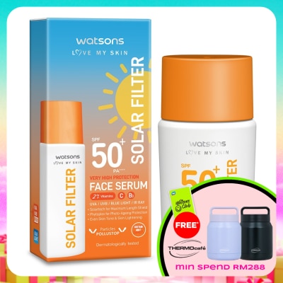 WATSONS - Solar Filter Very High Protection Face Serum SPF50+ PA++++ 45ML