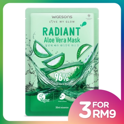 WATSONS Radiant Aloe Vera Mask 1s