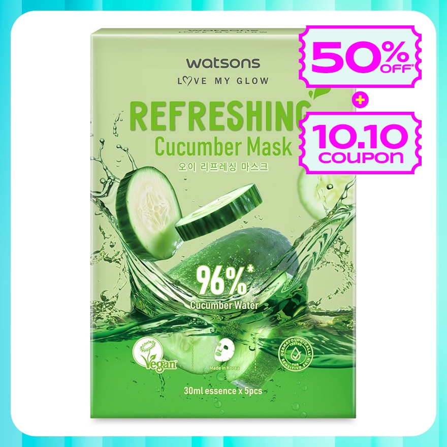 Refreshing Cucumber Mask 5s