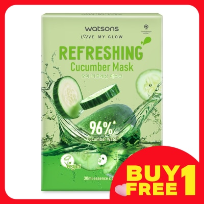 WATSONS Refreshing Cucumber Mask 5s