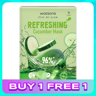 WATSONS Refreshing Cucumber Mask 5s