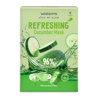 WATSONS Refreshing Cucumber Mask 5s