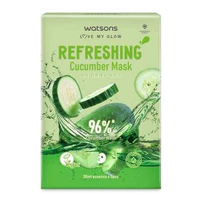 WATSONS - Refreshing Cucumber Mask 5s