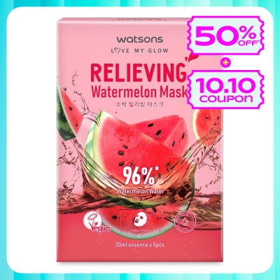 WATSONS Relieving Watermelon Mask 5s