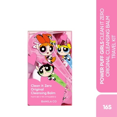 BANILA CO Power Puff Girls Clean it Zero Original Cleansing Balm Travel Kit 16s