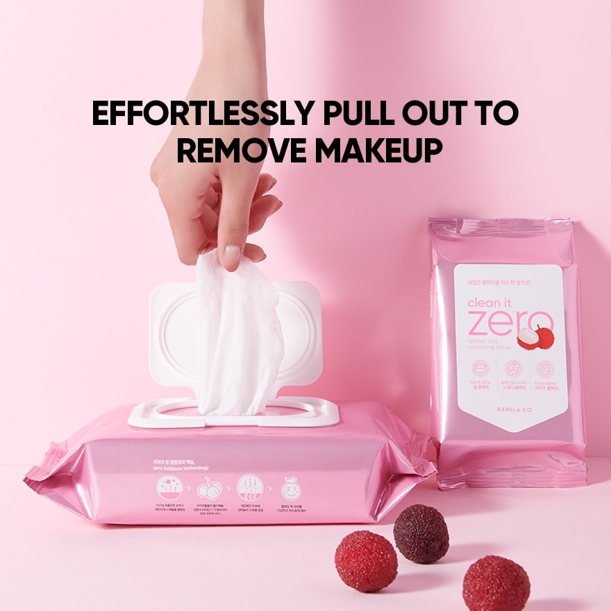 Clean It Zero Lychee Vita Cleansing Tissue 30s