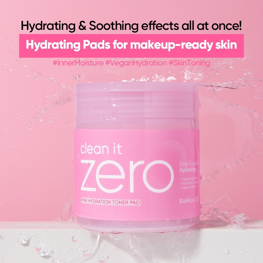 Clean It Zero Pink Hydration Toner Pad 70s