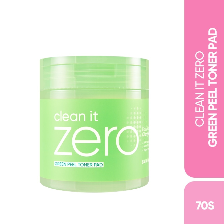 Clean It Zero Green Peel Toner Pad 70s