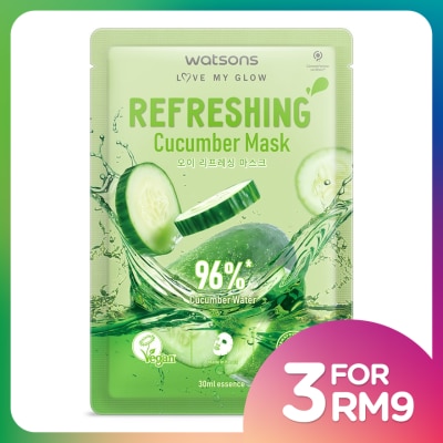 WATSONS Refreshing Cucumber Mask 1s