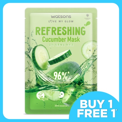 WATSONS Refreshing Cucumber Mask 1s