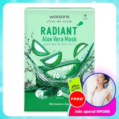WATSONS - Radiant Aloe Vera Mask 5s