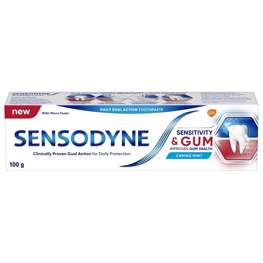Sensitivity & Gum Toothpaste 100g and Sensitive Teeth Sen with Gum Soft Toothbrush 3S