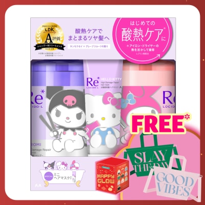 LUCIDO-L High Damage Repair Shampoo & Treatment Sanrio Characters Limited Edition Set 1s