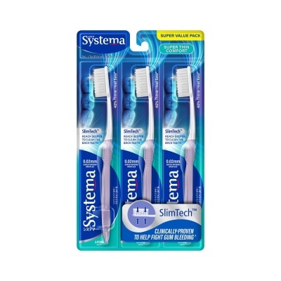 SYSTEMA Toothbrush Super Thin Comfort 3's