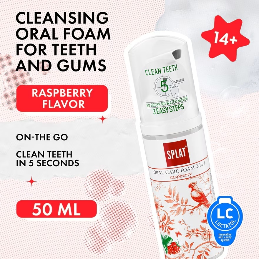Oral Care Foam Raspberry 50ml