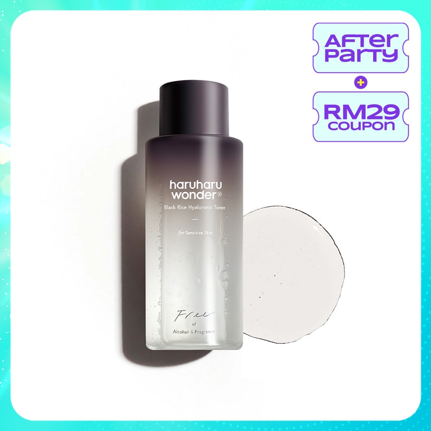 Black Rice Hyaluronic Toner Free of Alcohol & Frag 150ml
