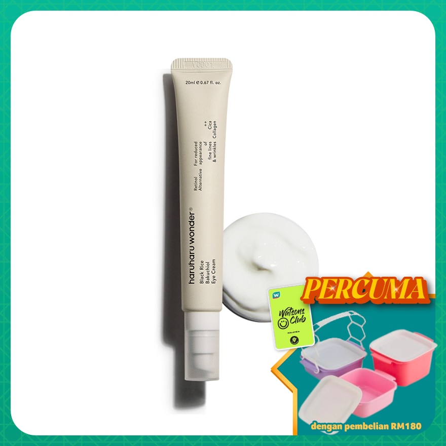 Black Rice Bakuchiol Eye Cream Fragrance Free 20ml