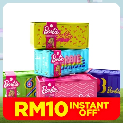 BARBIE miniature container storage box with wristband assorted design