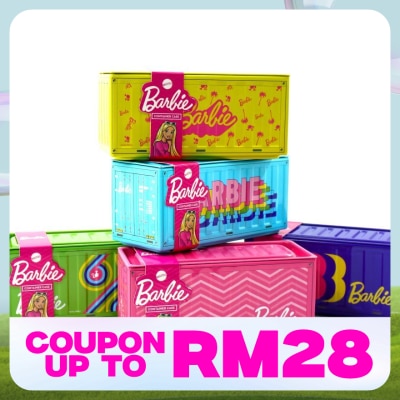 BARBIE miniature container storage box with wristband assorted design