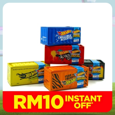 HOT WHEELS monster trucks container storage box with wristband assorted design