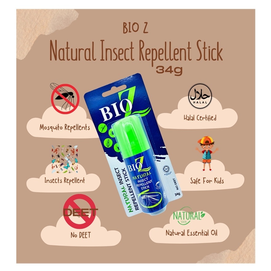 Natural Insect Repellent Stick 34g