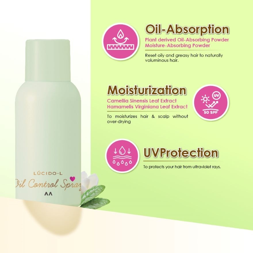 Oil Control Hair Spray White Tea 70g