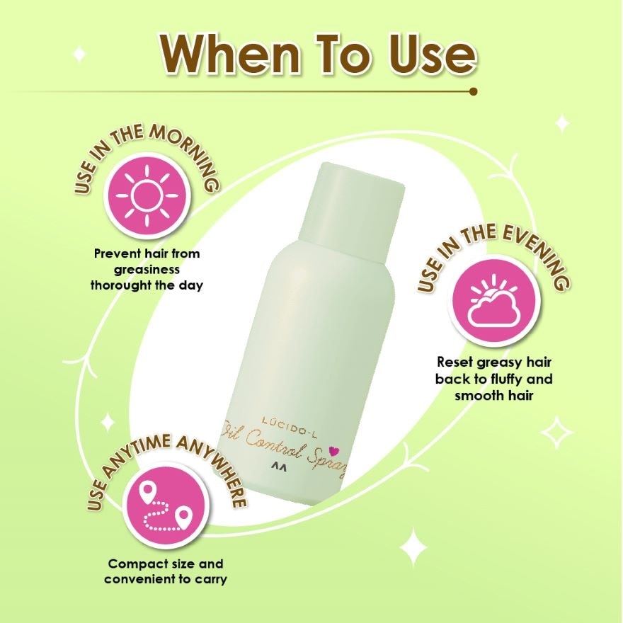 Oil Control Hair Spray White Tea 70g