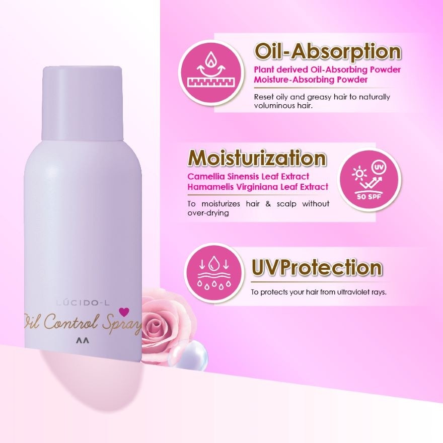 Oil Control Hair Spray Aquatic Rose 70g