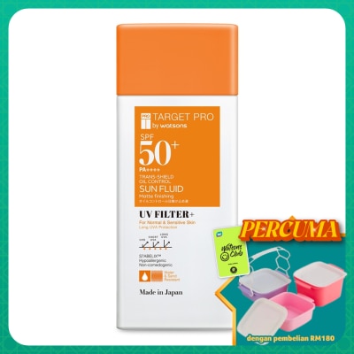 TARGET PRO BY WATSONS - SPF50+ PA++++ Trans-Shield Oil Control Sun Fluid 50ml