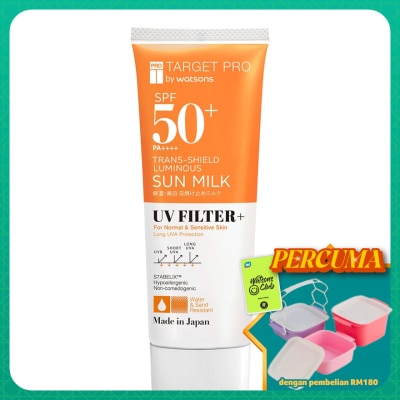 TARGET PRO BY WATSONS - SPF50+ PA++++ Trans-Shield Luminous Sun Milk 60ml