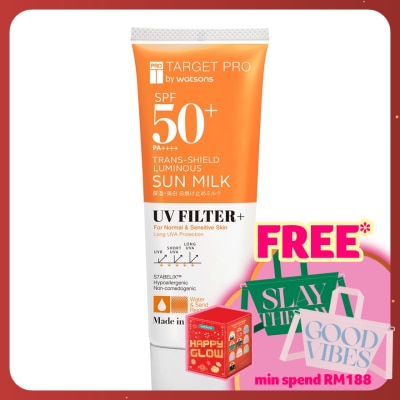 TARGET PRO BY WATSONS SPF50+ PA++++ Trans-Shield Luminous Sun Milk 60ml