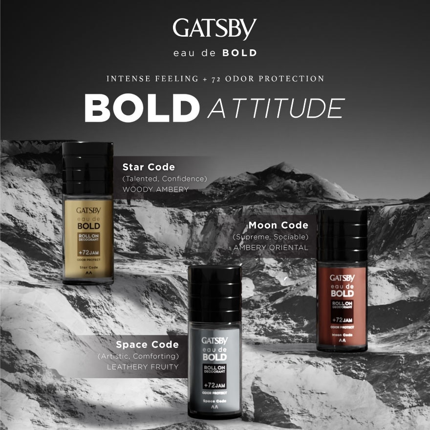 Eau De Bold Roll On Space Code 50ml