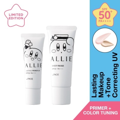 ALLIE Allie x Kirby Limited Edition Set Lasting Prime and Tuning UV Sheer Beige
