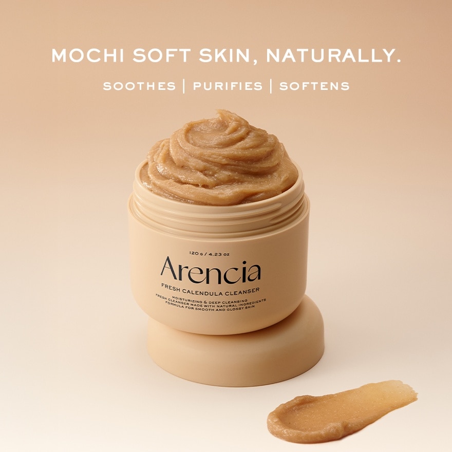 L'aromatique Calendula Rice Mochi Cleanser 120g